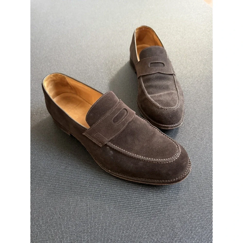 Beckett Simonon Loafer Mens Size 11 Brown Cohen Leather Penny Casual Dress Shoes